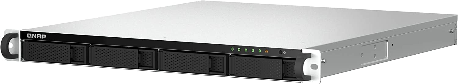 QNAP TS-464U-RP-8G-US 4 Bay High-Speed Rackmount Dual-2.5GbE NAS Intel® Celeron® N5105/N5095 CPU, 8GB DDR4 Memory and 2.5GbE (2.5G/1G/100M) Network Connectivity (Diskless)