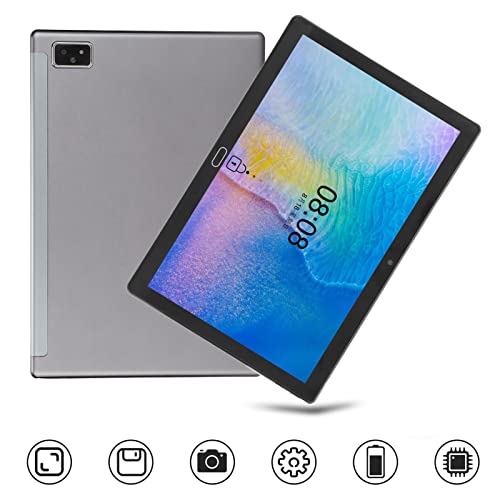 ASHATA Tablet 10.1 Inch, 64GB Android 10.1 IPS HD Display Tablets, 4GB ROM, GMS 3G 4G Dual SIM Tablet, 5G WiFi 6000mAh, 2 MP 5 MP Camera, Gifts for Kids Teenager(US)