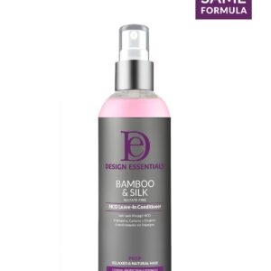 Design Essentials Bamboo & Silk HCO Leave-In Conditioner for Thermal Protection and Strength, 8 Fl Oz.