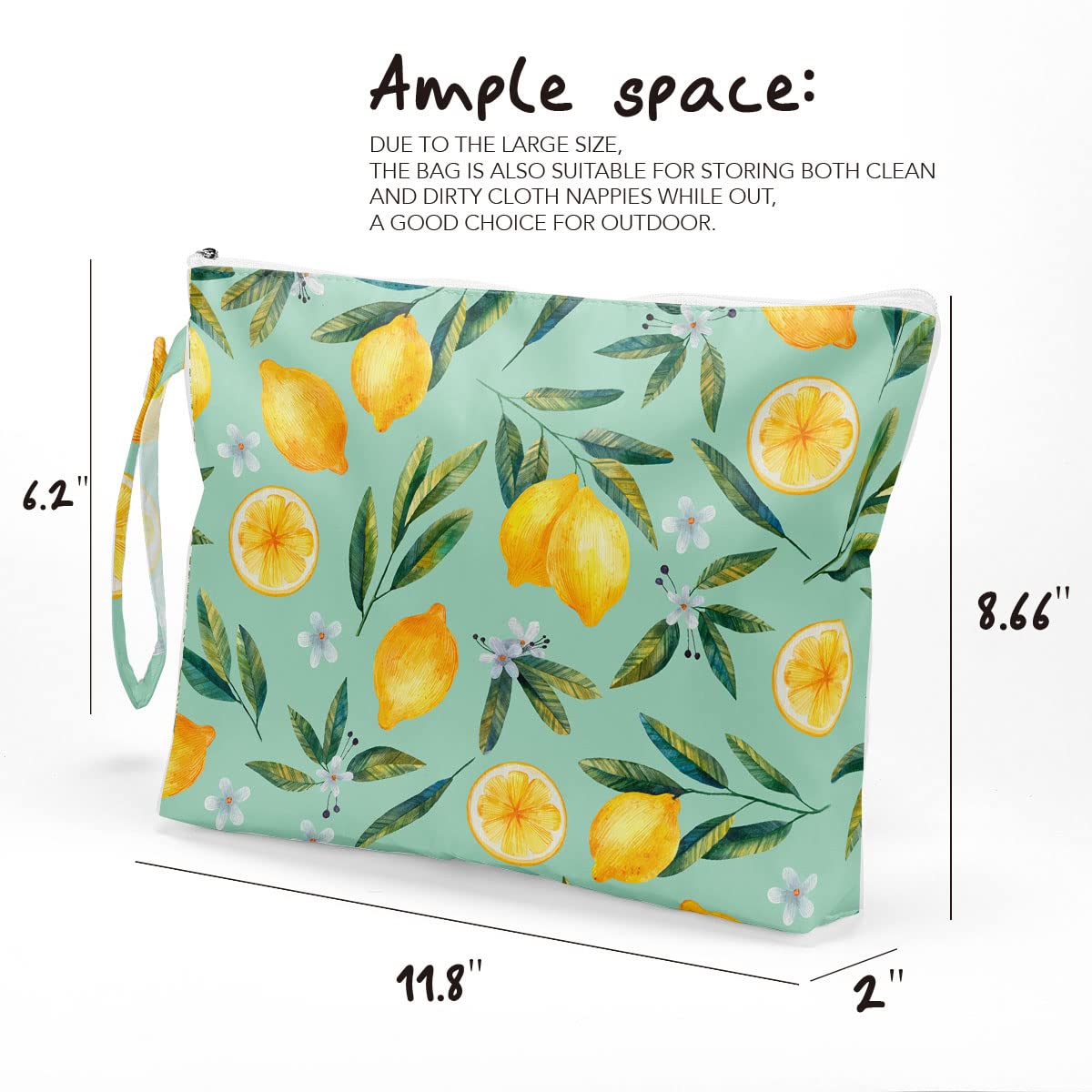 Cosmetic bags, toiletries bags, waterproof large capacity travel makeup bags, zipper bags favored by women, girls, moms, wives, sisters, friends, lemon decoration lemon parties