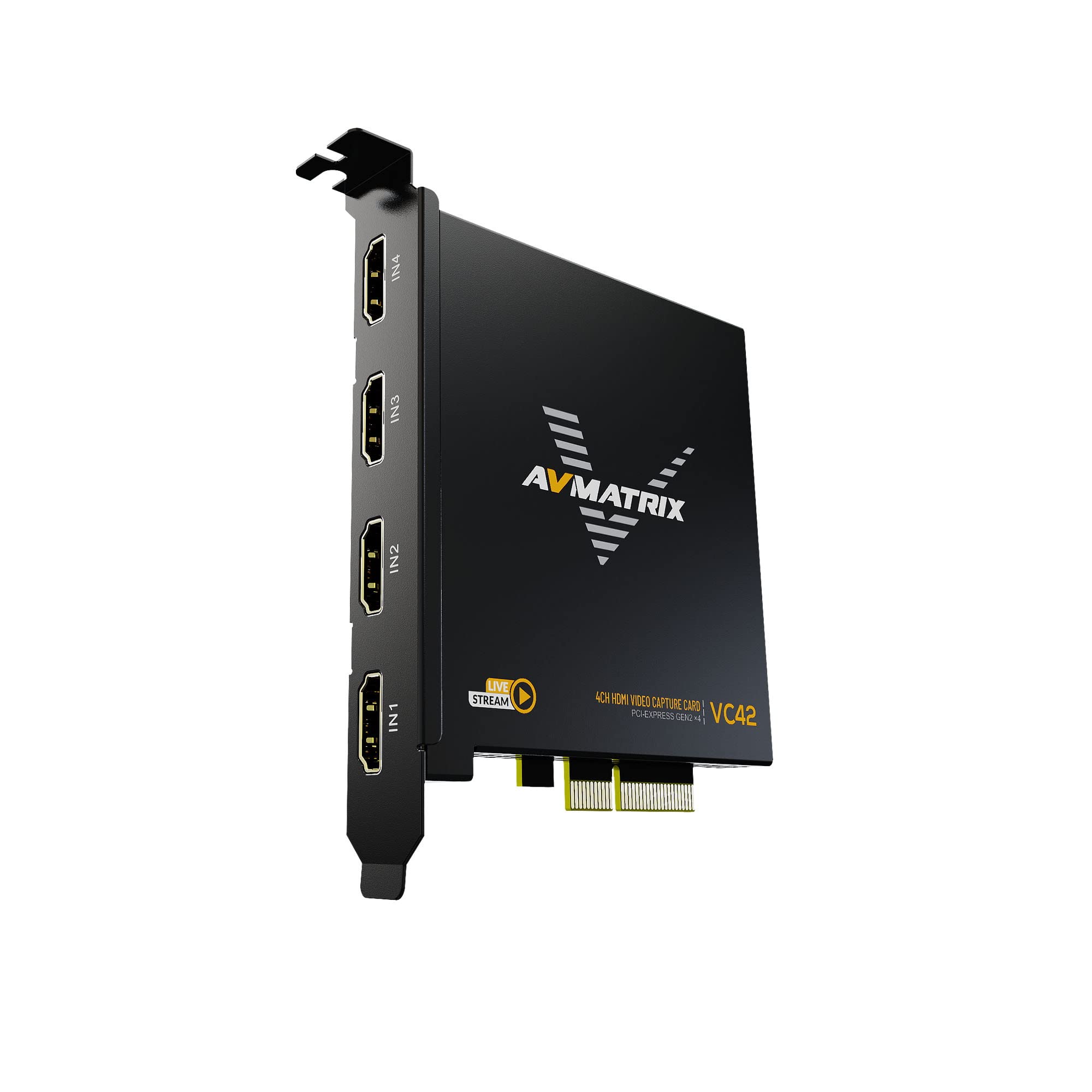 AVMATRIX VC42 4-CH HDMI PCIE Capture Card HDMI 1.4 simultaneous Input and Capture