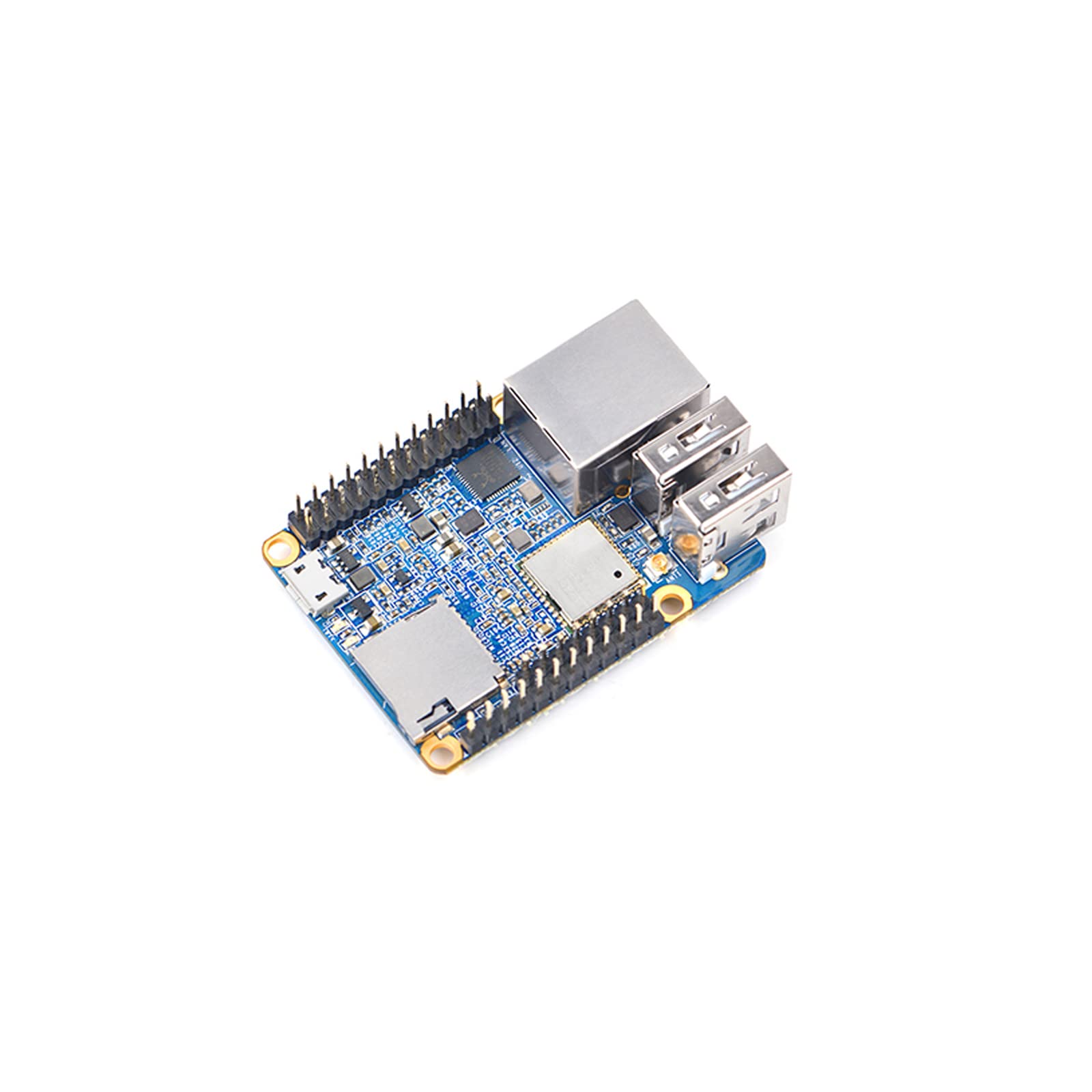 WayPonDEV NanoPi NEO Plus2 Open Source 64-bit Mali450 GPU DDR3 Allwinner H5 Single Board Computer Super Tiny ARM Board Support Ubuntu Linux Armbian (512MB RAM+8GB eMMC)