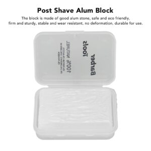 After Shave Alum Block,ANGGREK 2PCS Home Travel Portable Men Skin Soothing Post Shave Stone Cuts Potassium Alum Stone Faftershave Stone