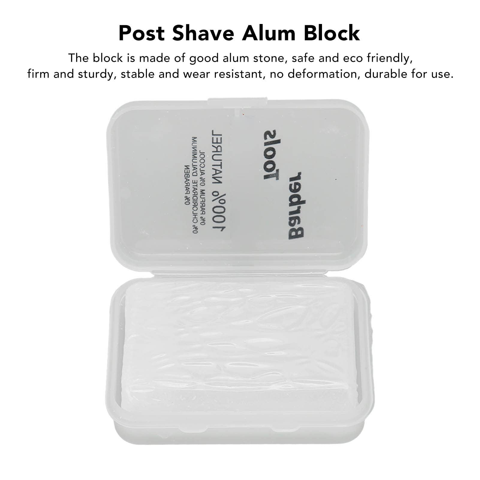 After Shave Alum Block,ANGGREK 2PCS Home Travel Portable Men Skin Soothing Post Shave Stone Cuts Potassium Alum Stone Faftershave Stone