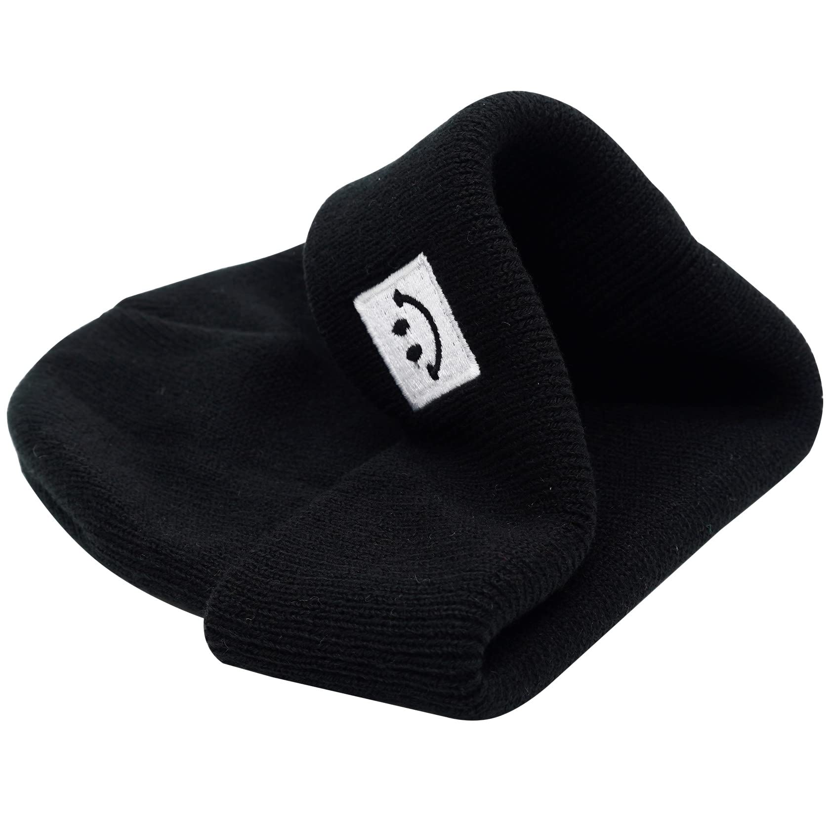 55cube Baby Beanie 0-6 Months Black