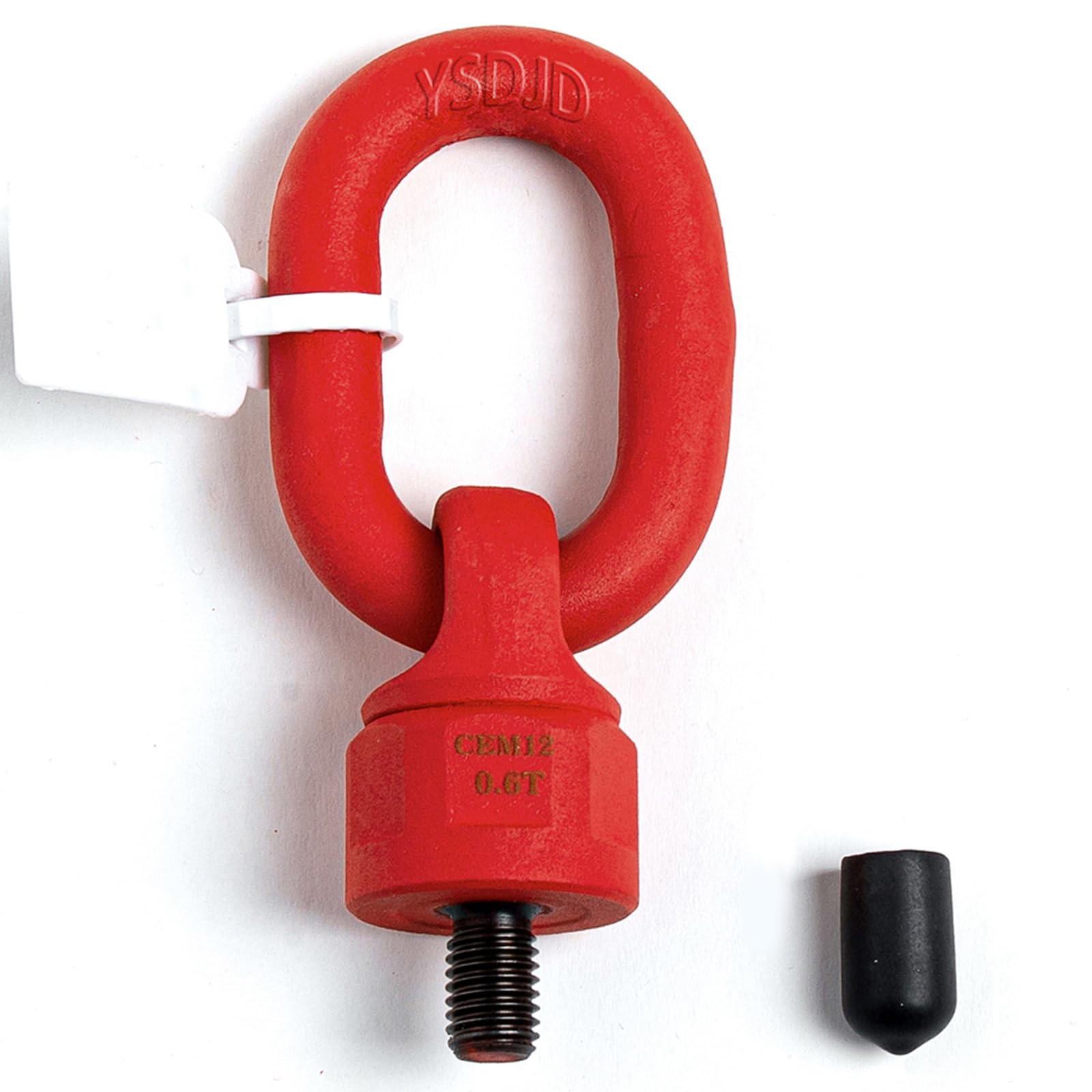 4pcs M12 x 18 0.5Ton-1Ton G80 Swivel Eye Bolt Alloy Steel Material 360° Rotation Hoist Ring Heavy Duty Large Carrying Capacity Eye Bolt Tensile Strength ob is 1080MPa