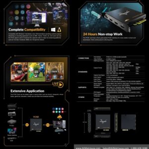 AVMATRIX VC42 4-CH HDMI PCIE Capture Card HDMI 1.4 simultaneous Input and Capture