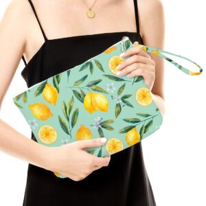 Cosmetic bags, toiletries bags, waterproof large capacity travel makeup bags, zipper bags favored by women, girls, moms, wives, sisters, friends, lemon decoration lemon parties