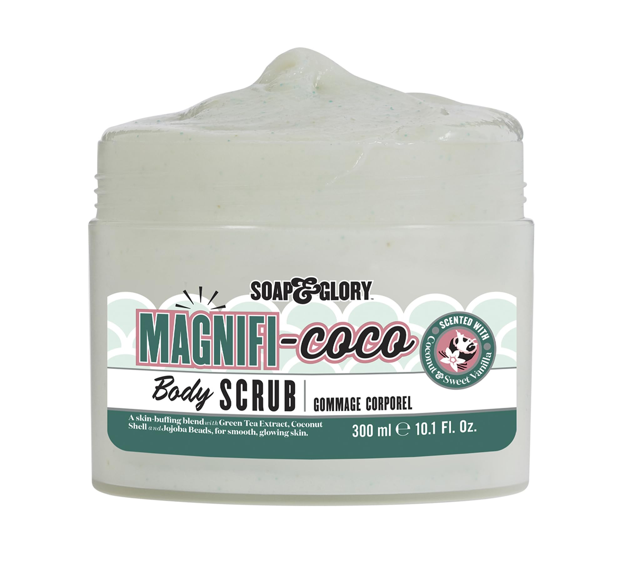 Soap & Glory Magnificoco Buff and Ready Coconut Body Scrub - Smoothing & Buffing Body Scrub - Coconut Scented Body Polish - Body Scrub with Green Tea Extract (300ml)