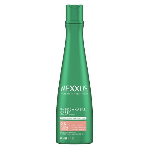 Nexxus Unbreakable Care Thickening Conditioner with Keratin, Collagen, Biotin for Fine and Thin Hair 13.5 oz