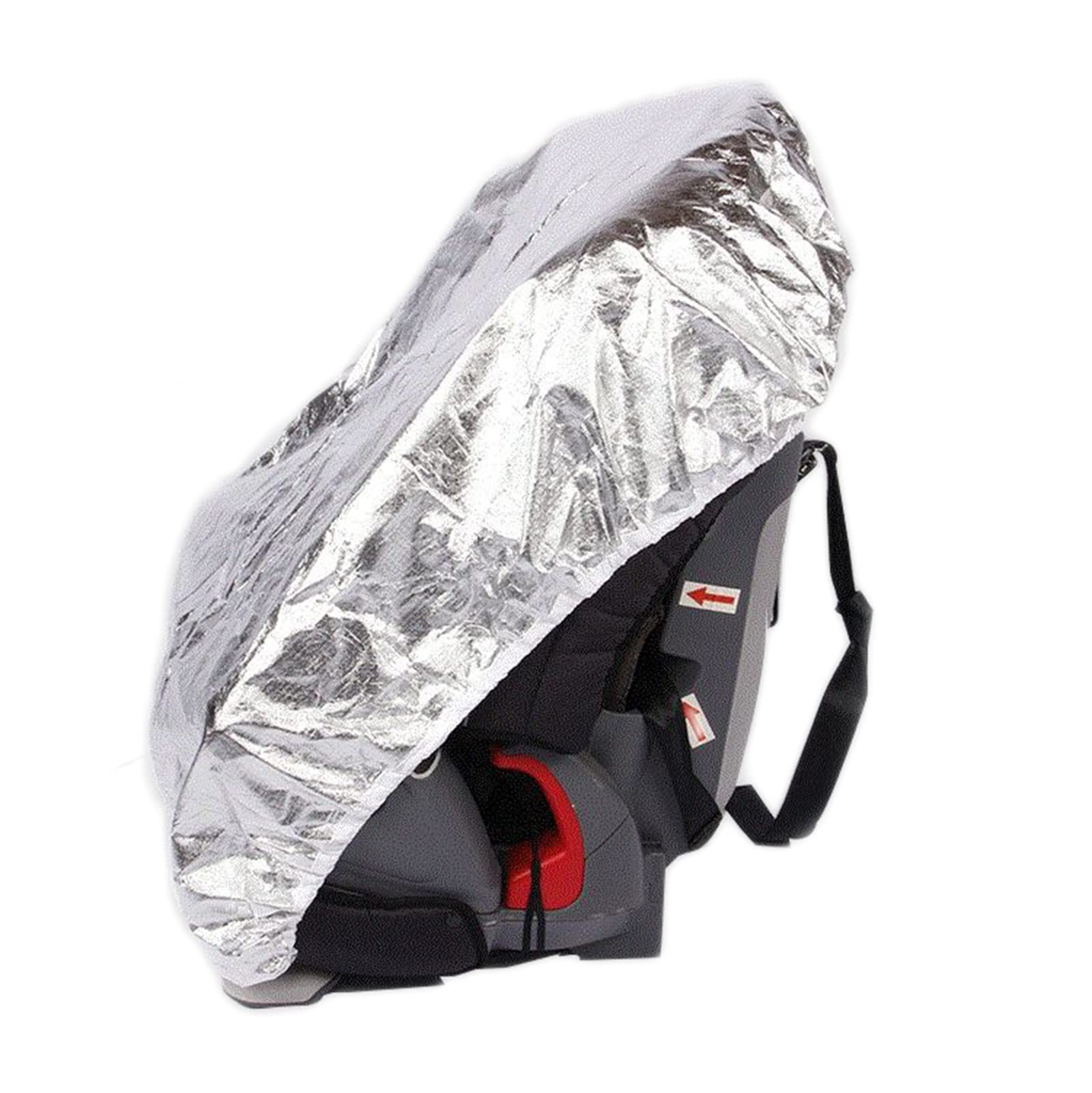 Car Seat Sun Shade Cover, Reflective Baby Seat Covers to Keep The Car Seat Cool, Auto Window Sun Protection with Car Seat Shade Reflector UV Ray Helpers(Maximum Extension Size: 53.1" x 47.2")