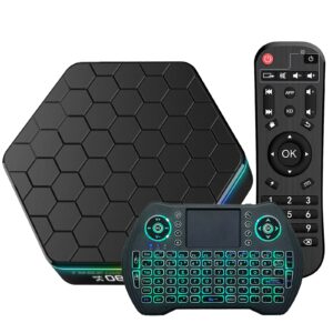 easytone android tv box 12.0,2024 android tv box 4gb 64gb h618 quad core support wifi6 2.4/5g wifi bt5.0 ethernet 100m 6k tv box with hdr 10+ smart tv box android with mini wireless keyboard