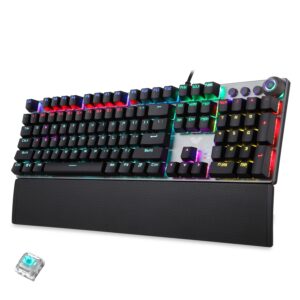 AULA Gaming Keyboard and Mouse Combo (Blue Switch Mechanical Keyboard + 2.4G Wireless Mouse)