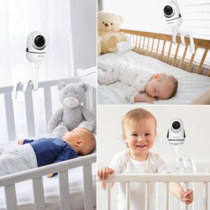 for Hellobaby Monitor Mount fits HB6550/ HB65/ HB6339/ HB40/ HB6081/ HB66/ HB6351 and ANMEATE SM935E, 20 Inch Twist Mount Without Tools or Wall Damage