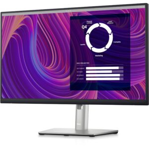 dell p2423d 23.8" qhd wled lcd monitor - 16:9 - black, silver (renewed)