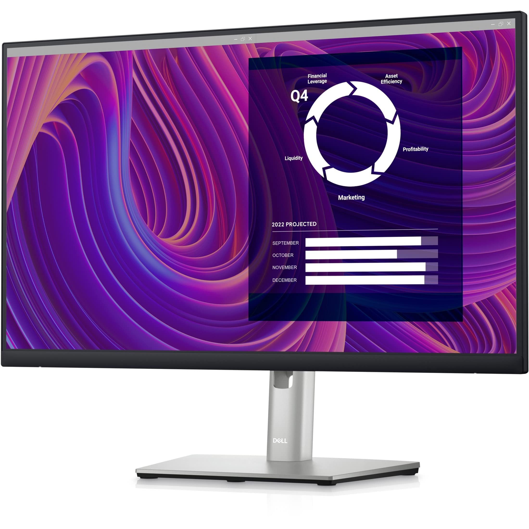 Dell P2423D 23.8" QHD WLED LCD Monitor - 16:9 - Black, Silver (Renewed)