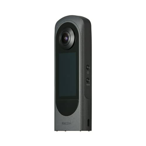 Ricoh Theta X 360-Degree Camera Bundle with Lens Cap for Theta X and Photo, Video and Art Software Suite (3 Items)