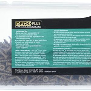 Deck Plus Wood Screws, Brown Exterior Screws, 1-1/4" x #8, 5lb