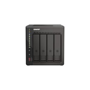 QNAP TS-453E-8G-US 4 Bay High-Performance Desktop NAS with Intel Celeron Quad-core Processor, 8 GB DDR4 RAM and Dual 2.5GbE (2.5G/1G/100M) Network Connectivity (Diskless)