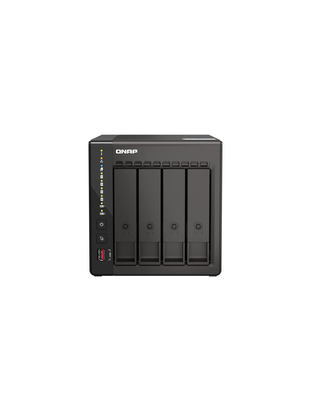 QNAP TS-453E-8G-US 4 Bay High-Performance Desktop NAS with Intel Celeron Quad-core Processor, 8 GB DDR4 RAM and Dual 2.5GbE (2.5G/1G/100M) Network Connectivity (Diskless)