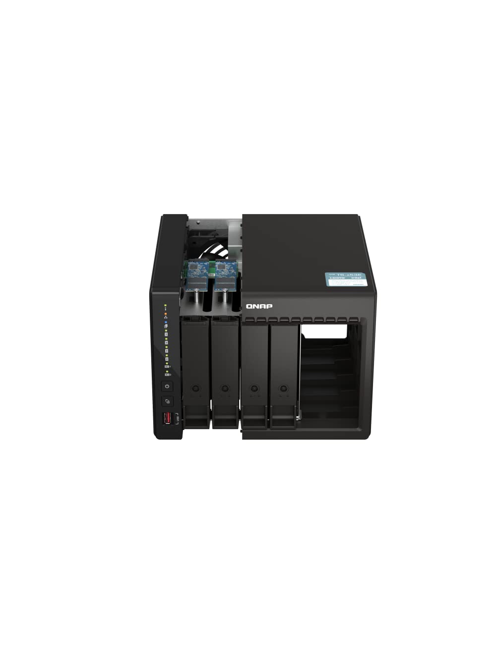 QNAP TS-453E-8G-US 4 Bay High-Performance Desktop NAS with Intel Celeron Quad-core Processor, 8 GB DDR4 RAM and Dual 2.5GbE (2.5G/1G/100M) Network Connectivity (Diskless)