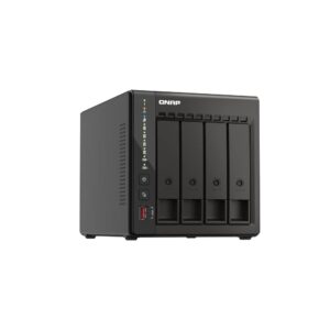 QNAP TS-453E-8G-US 4 Bay High-Performance Desktop NAS with Intel Celeron Quad-core Processor, 8 GB DDR4 RAM and Dual 2.5GbE (2.5G/1G/100M) Network Connectivity (Diskless)