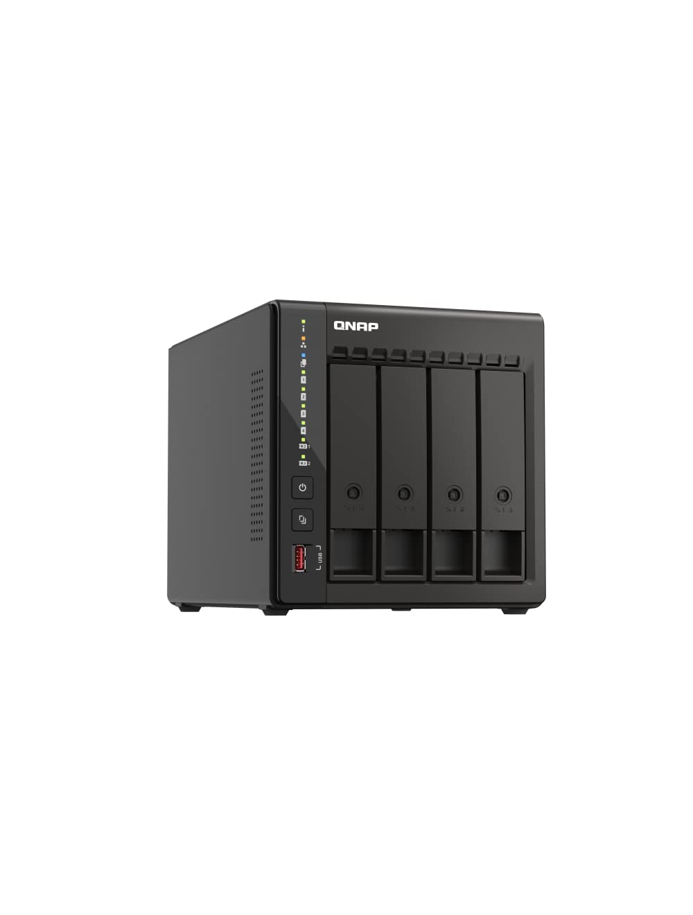 QNAP TS-453E-8G-US 4 Bay High-Performance Desktop NAS with Intel Celeron Quad-core Processor, 8 GB DDR4 RAM and Dual 2.5GbE (2.5G/1G/100M) Network Connectivity (Diskless)