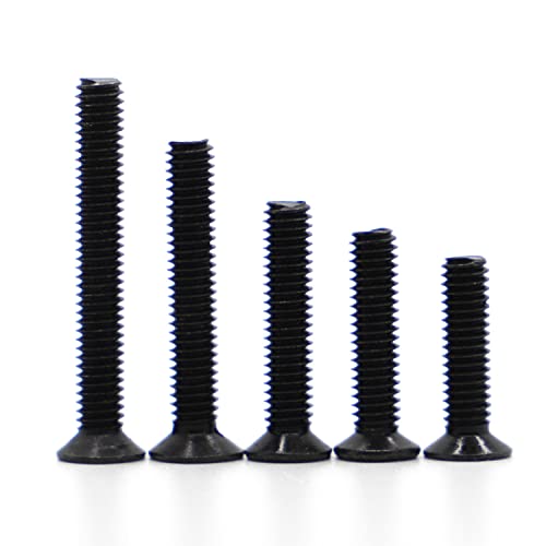 10-50Pcs M1 M1.2 M1.4 M1.6 M2 M2.5 M3 M4 M5 Black Mini Micro Computer Small Cross Flat Head Bolt Notebook Screws 3mm M2 50pcs