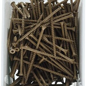 Deck Plus Wood Screws, Brown Exterior Screws, 4" x #10, 5lb