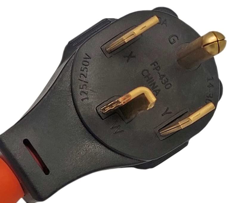 Fullsky FC-14352T Male 30A dryer plug 14-30P to 5-15R or 5-20R adapter 4 prong to 3 prong 20A output 125V