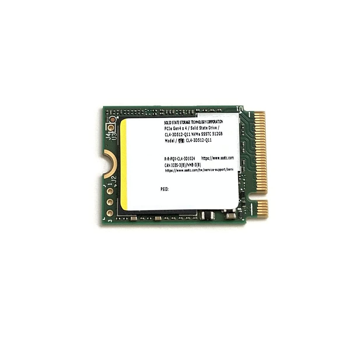 Lite-On SSSTC 512GB SSD M.2 2230 30mm NVMe PCIe Gen3 x4 CL1-3D512-Q11 Solid State Drive for Surface Pro Steam Deck Dell HP Lenovo Laptop Ultrabook Tablet