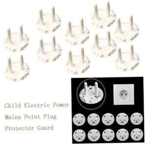 Baby Proofing Outlet Plugs Baby Safety Outlet Covers 2 Prong Plug Socket Protective Cover Electrical Safety Outlet Plugs for Home Office White 10Pcs Outlet Covers,Child Proof Plug