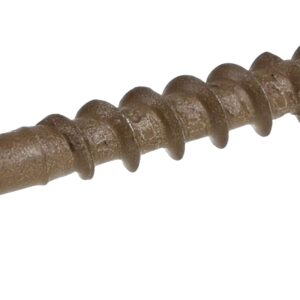 Deck Plus Wood Screws, Brown Exterior Screws, 3-1/2" x #10, 1lb