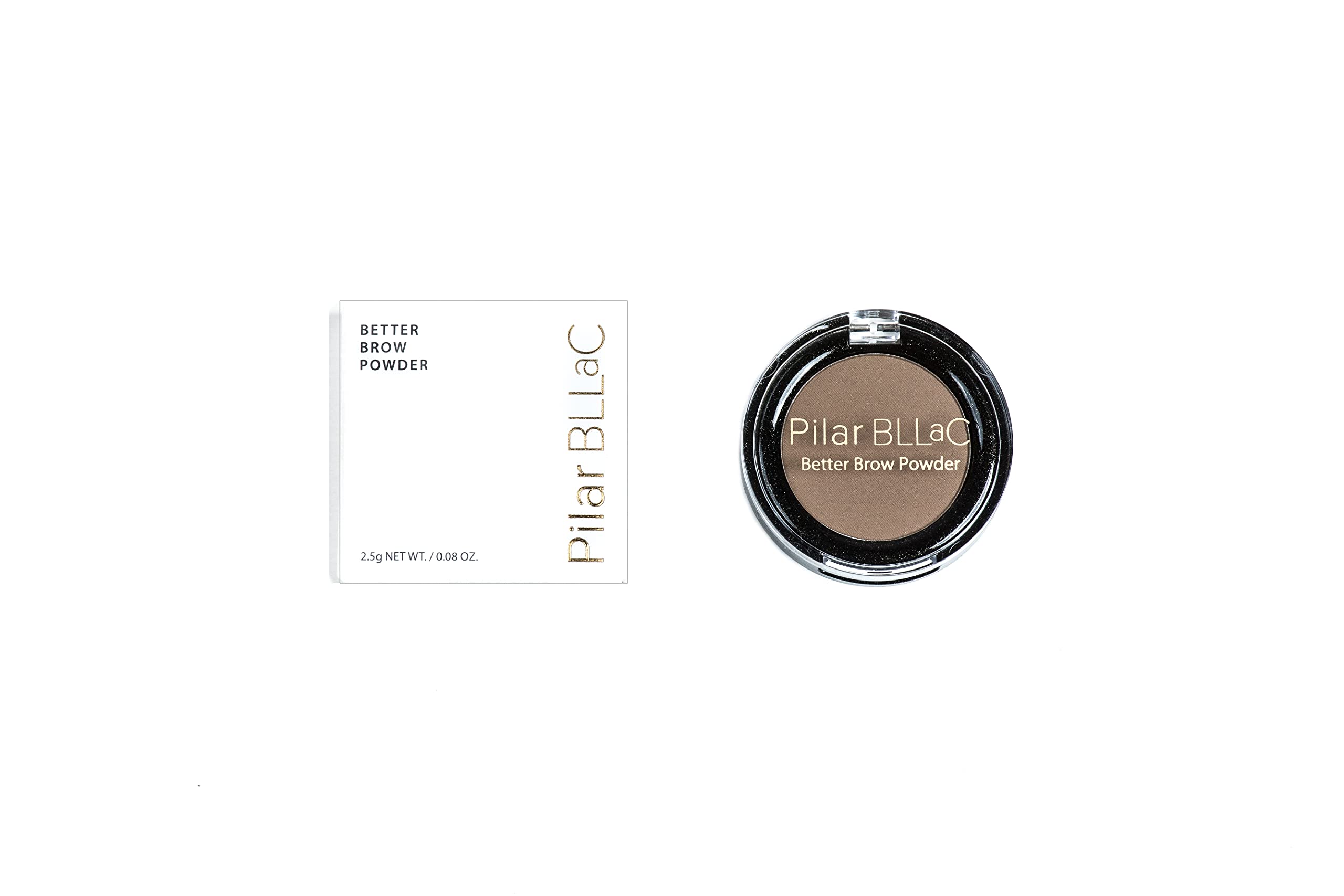 Pilar BLLaC Blonde to Brunette Better Brow Powder, Soft and Natural Eyebrow Powder For Women, Helps Enhance & Define For Naturally Looking Color All Day, Brow Makeup Powder, Easy To Apply & Remove