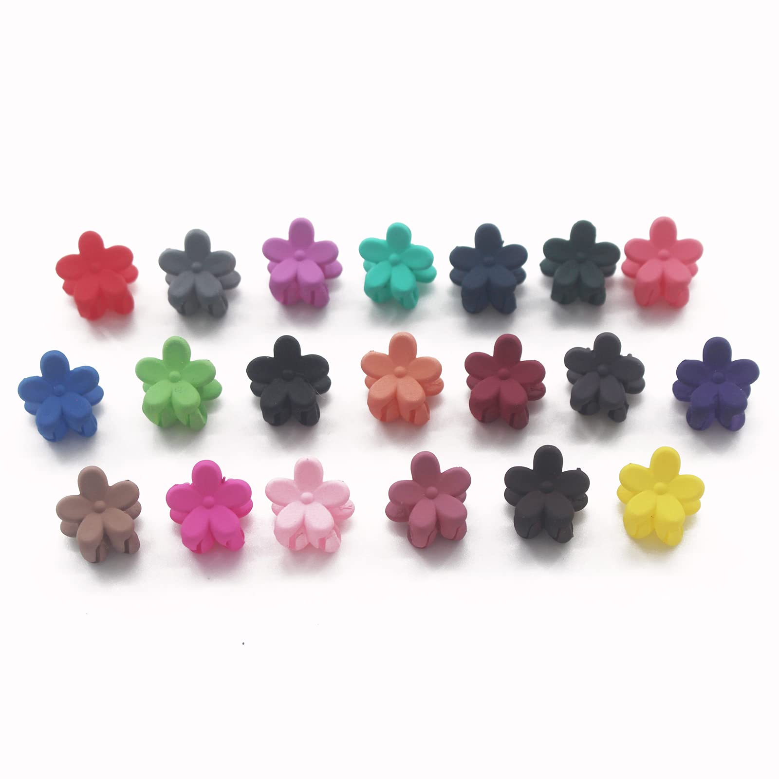 100 Piece Mini Hair Clips for Girls,Cute Candy Colors Flower Hair Pins for Toddlers Bangs Kids Children and Women Hair Bangs Little Clips Accessories