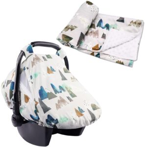 tanofar baby blankets & car seat cover, summer cozy sun & warm cover & crib receiving blanket 30x40inch, mountains