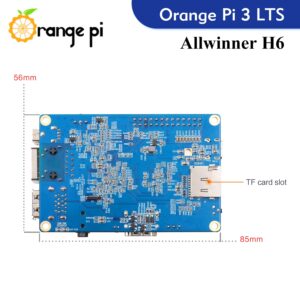 Orange Pi 3 LTS 2GB LPDDR3 Allwinner H6 Flash 4-Core 64 Bit with 8GB eMMC Flash Single Board Computer, Support Dual-Band WiFi and Bluetooth 5.0 Development Board Run Android/Ubuntu.. (Pi 3 LTS)