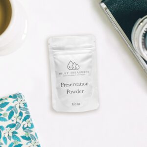 Milky Treasures Preservation Powder for DIY Breastmilk Jewelry | Breastfeeding Keepsake | New Mom Gifts for Pregnant Women | Mix with UV Resin or Epoxy | Mother's Day (0.5 oz)