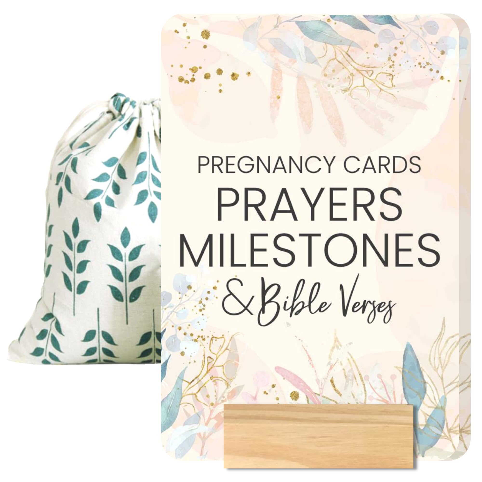 Lumont Trimester Pregnancy Must Haves - Essential Gift Set for First Time Moms, Healthy Pregnancy, Prayer Cards for Pregnant Women, Mama to Be, Expecting Parents Unique Gifts, Early Pregnancy Reveal