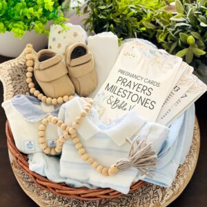 Lumont Trimester Pregnancy Must Haves - Essential Gift Set for First Time Moms, Healthy Pregnancy, Prayer Cards for Pregnant Women, Mama to Be, Expecting Parents Unique Gifts, Early Pregnancy Reveal