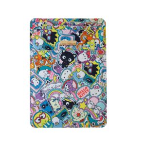 sonix x sanrio sleeve, foldable case and stand compatible with ipad and tablet devices (hello kitty and friends sticker party)