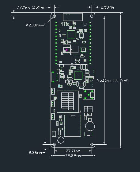 XFCZMG Beam V1.1 CH9102F CHIP SX1262 LORA 868/915MHZ ESP32 WiFi Wireless Bluetooth Module GPS NEO-M8N IPEX 18650 Battery Holder (915MHZ)