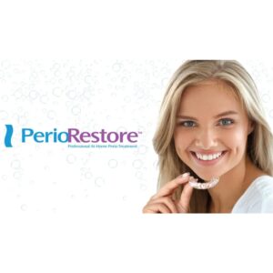 Perio Restore® Gel 3 Ounce Tube; 3 Pack. 1.7% Hydrogen Peroxide Oral Cleansing Treatment Gel. Includes Two (2) Trays for Ease of Application. Mint Flavor