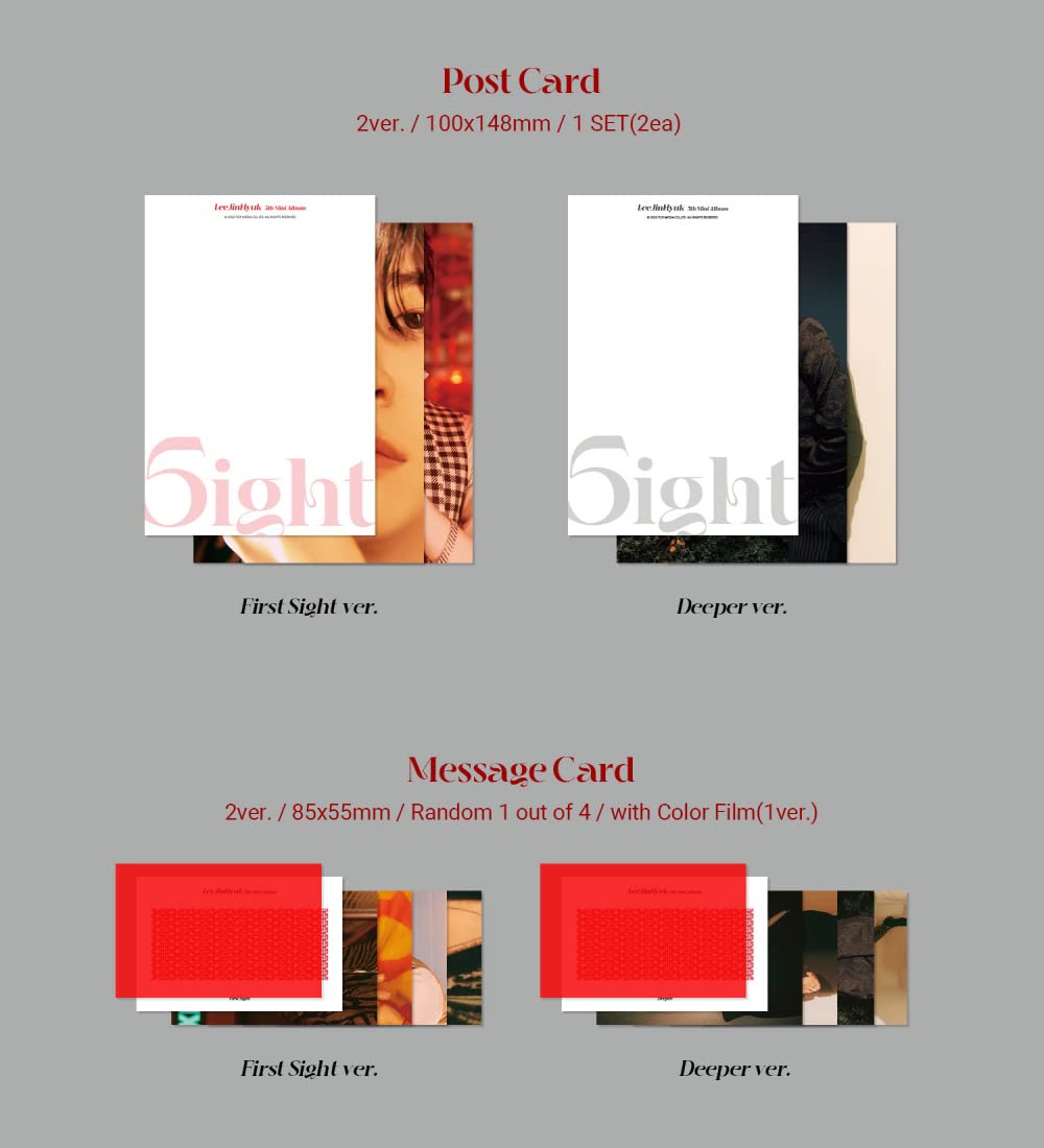 LEE JIN HYUK - 5th Mini Album 5IGHT CD+Folded Poster (Deeper ver.)