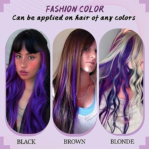 RUNATURE Bundles 16 Inch U Tip Hair Extensions Human Hair Purple and Utip Hair Extensions Human Hair Teal 20g 25 Strands