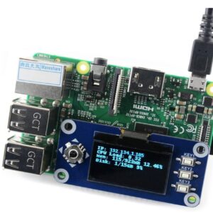 1.3inch 128x64 OLED Display HAT for Raspberry Pi 4 3 Jetson Nano SPI/I2C Interface with Embedded Controller @XYGStudy