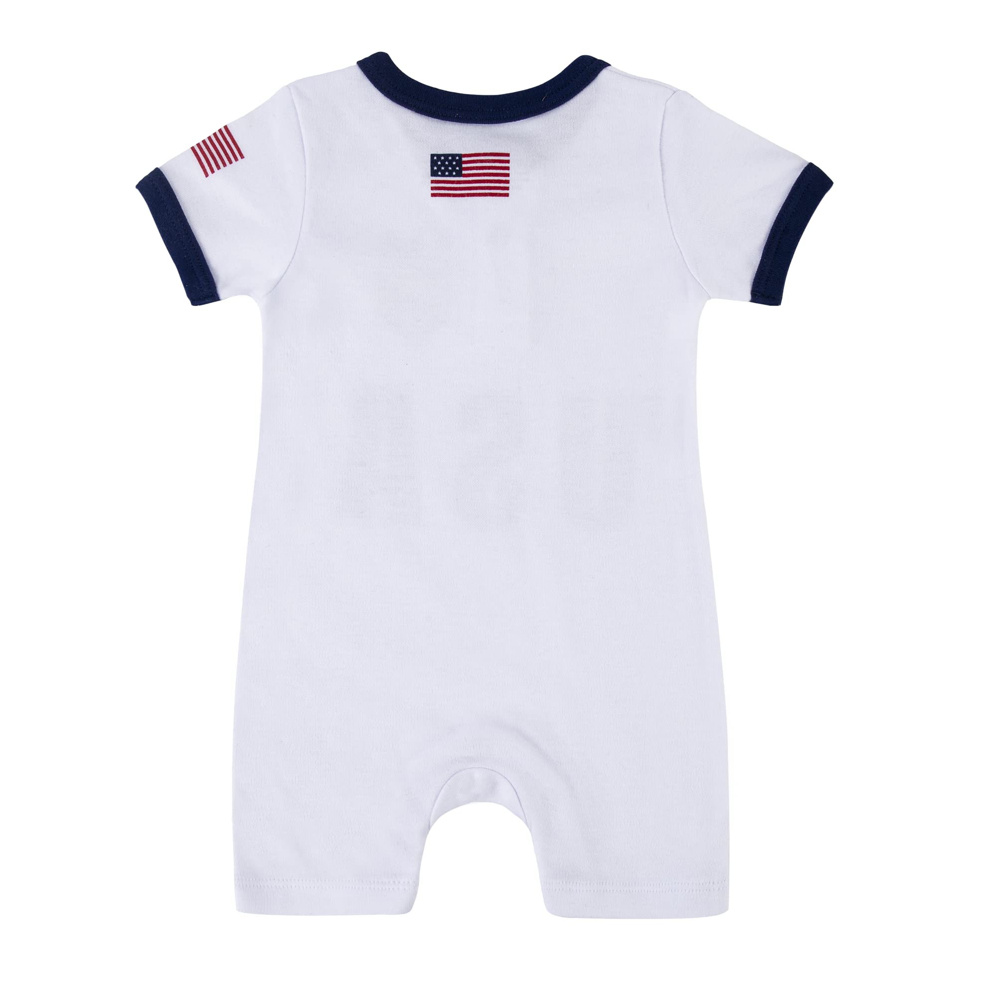 BDONDON Newborn Babygrow Romper US Soccer Baby Outfits Footless American Football One-piece Bodysuits (US-Romper,3-6M)