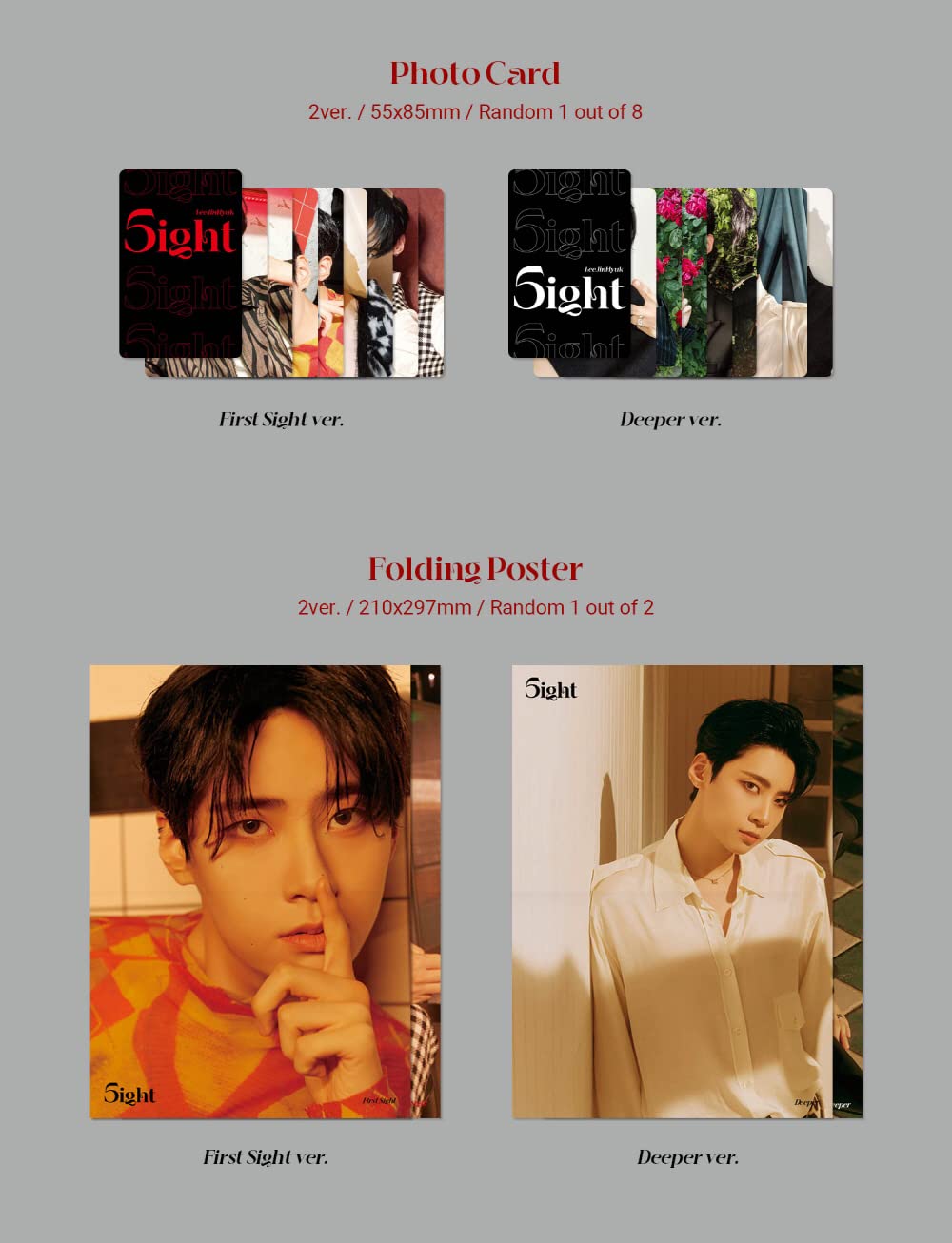 LEE JIN HYUK - 5th Mini Album 5IGHT CD+Folded Poster (Deeper ver.)