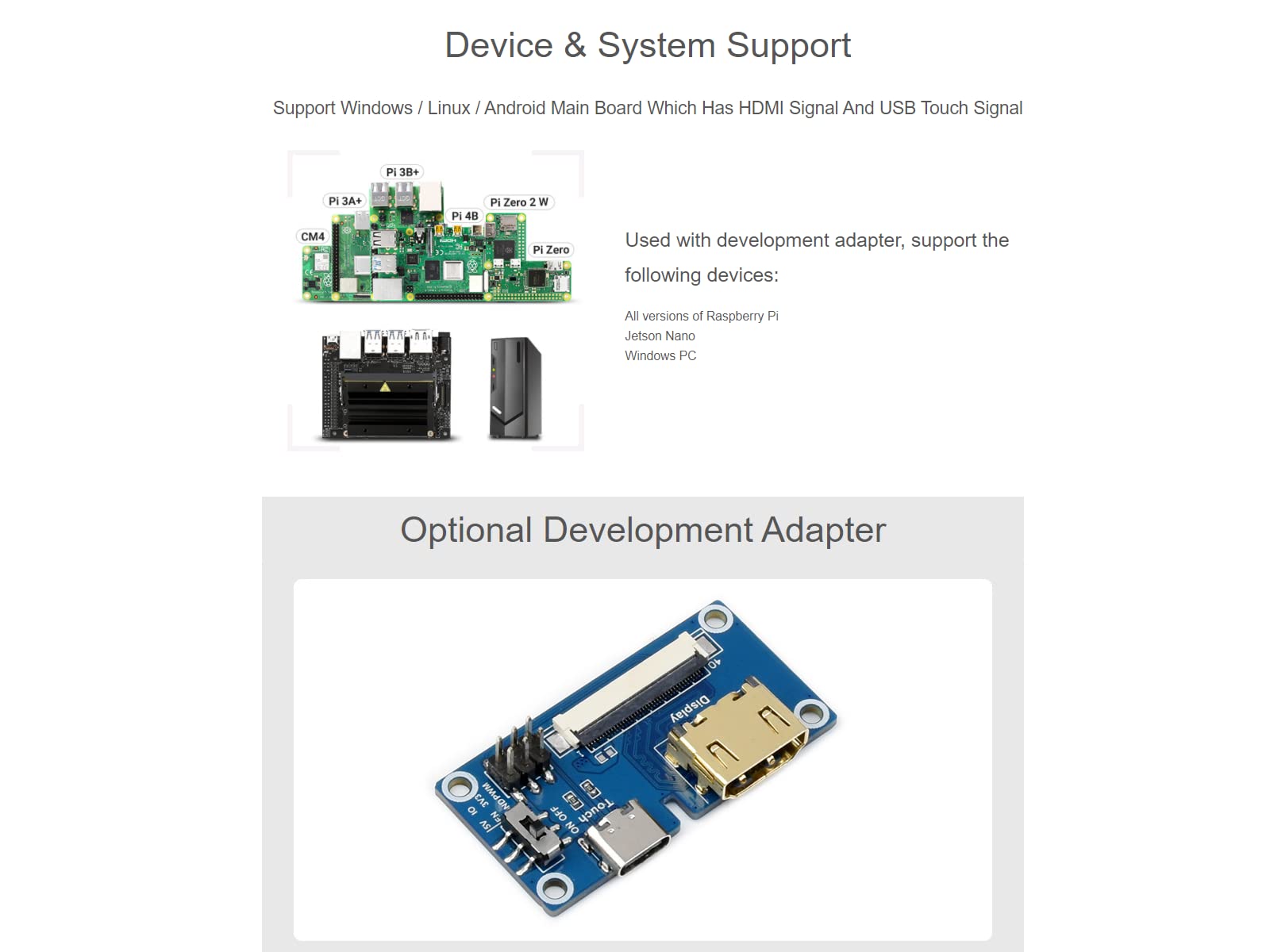 waveshare 1024 × 600 Resolution 7inch IPS Display Integrated Thin and Light Touch Screen for Raspberry Pi,Jetson Nano,Windows PC,Support Windows/Linux/Android System,170° Wide Viewing Angle