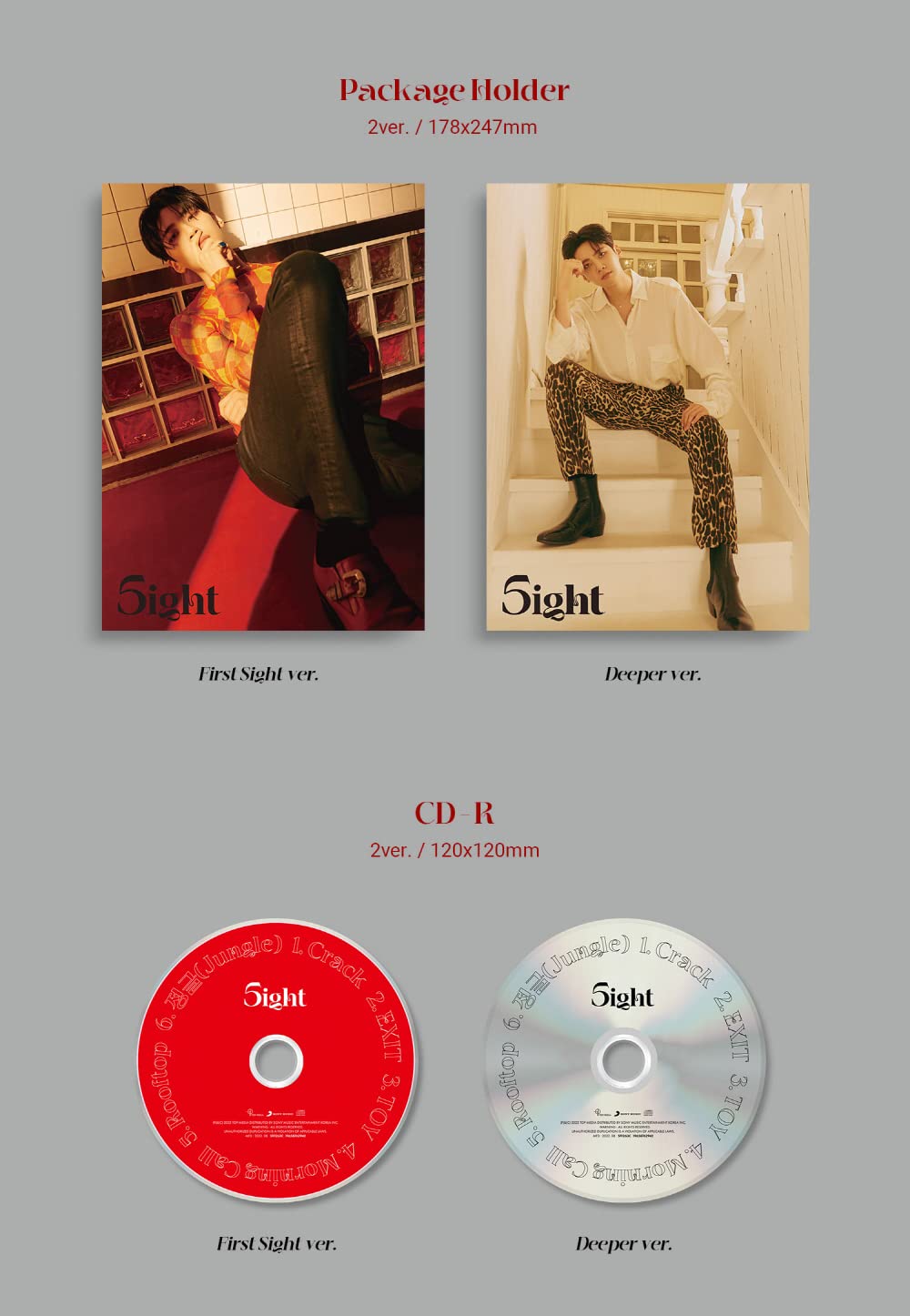 LEE JIN HYUK - 5th Mini Album 5IGHT CD+Folded Poster (Deeper ver.)